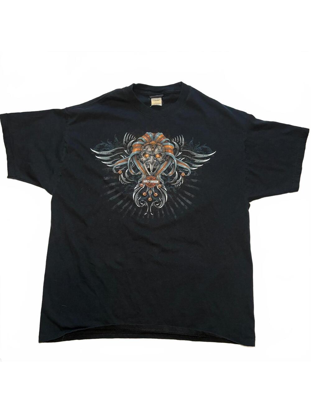 Harley-Davidson Myrtle Beach Black Graphic T-Shirt XL Streetwear Biker